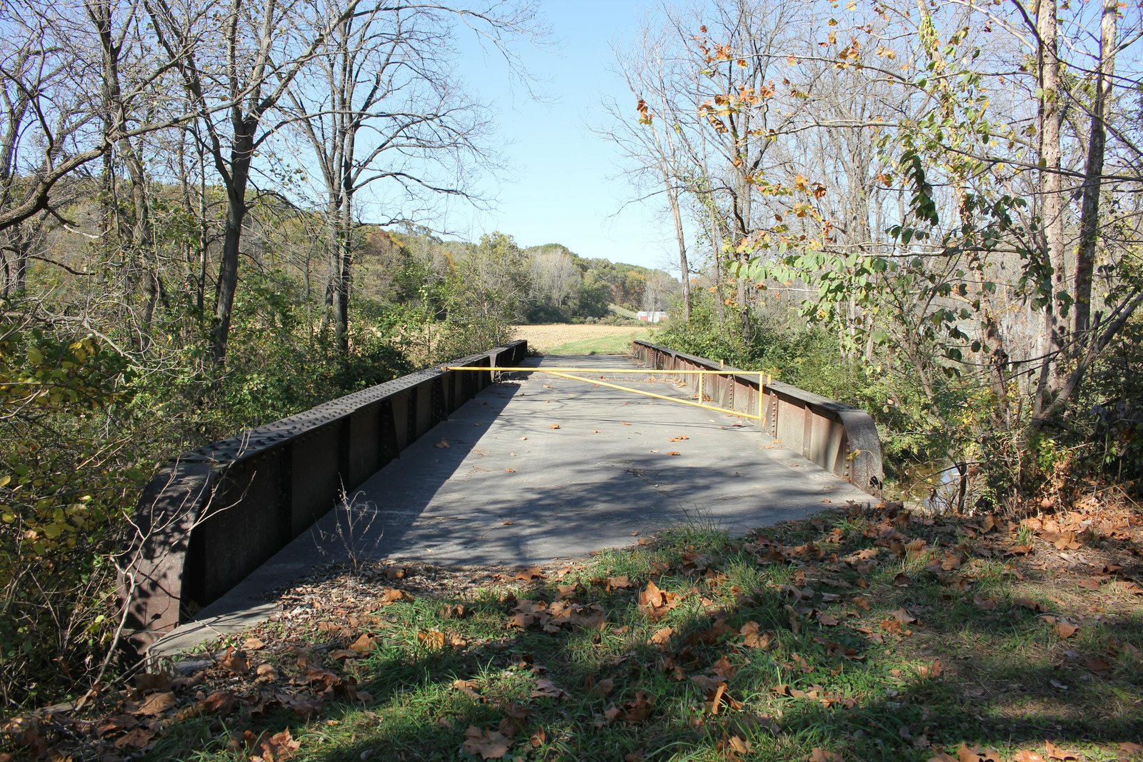 Looking north